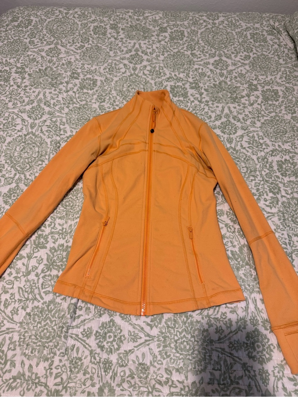 lululemon athletica Orange Full-Zip Jacket